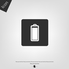 Battery icon. Vector illustration sign.