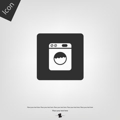 Wash machine icon. Vector illustration