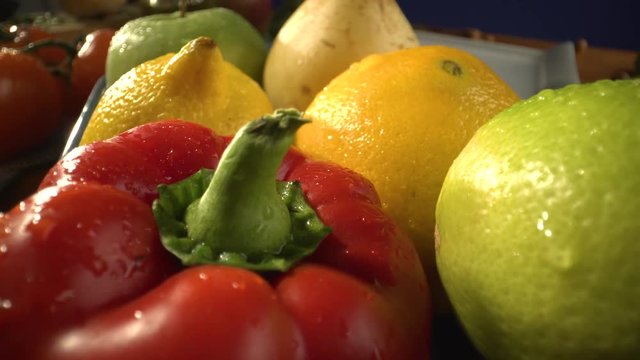 Vegetables on wood. Bio Healthy food, herbs and spices. Organic vegetables on wood