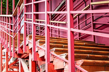 Pink staircase