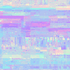 Vector image with imitation of grunge datamoshing texture.