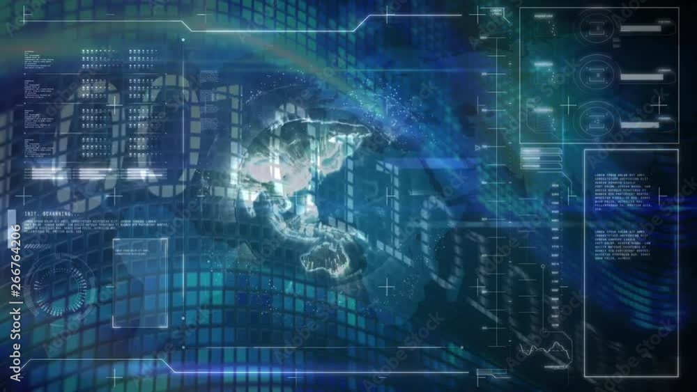 Aufkleber binary codes and globe
