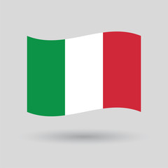 Italy flag, vector icon. Italian national symbol