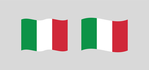 Italy flag, vector icon. Italian national symbol
