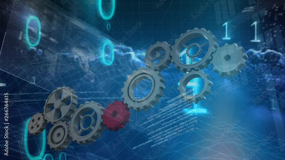 Poster gears and binary codes