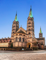 Fototapeta na wymiar Bamberg Cathedral of St. Peter and St. George, Bavaria, Germany