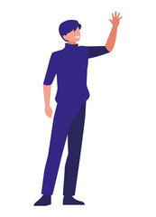 elegant businessman avatar character