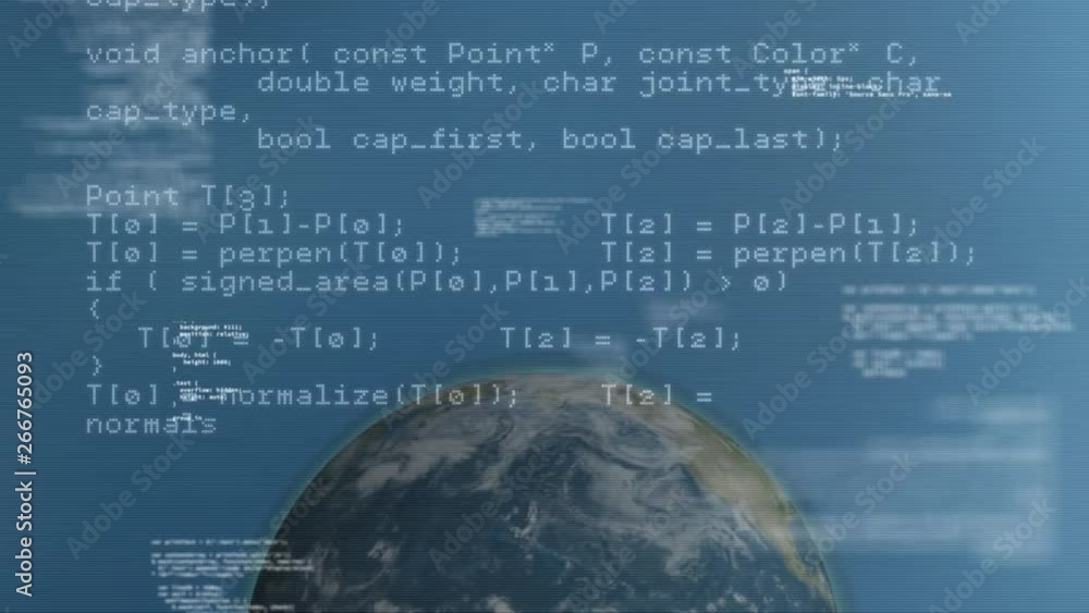 Poster computer programming codes and the earth