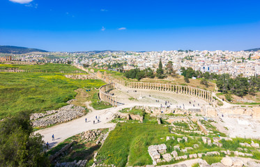 Ancient and roman ruins of Jerash (Gerasa), Jordan.