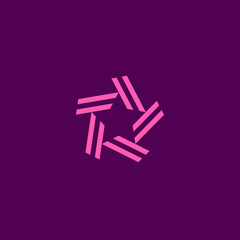 Abstract elegant and modern striped style icon