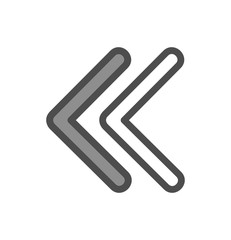 Obraz premium Left Direction Arrow Icon For Your Project