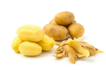 Geschälte Kartoffeln