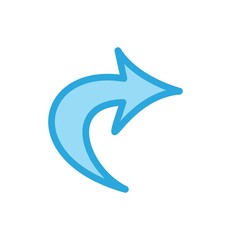 Obraz premium Right Direction Arrow Icon For Your Project