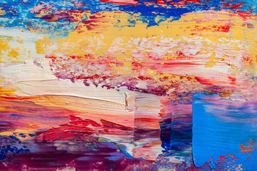Abstract paintings. Hand drawn oil painting. Color texture.