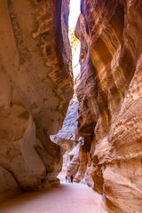 Amazing canyon of famous Petra, Jordan