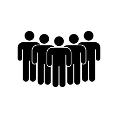Peoples group icon. Vector illustration