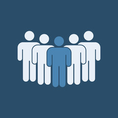 Peoples group icon. Vector illustration