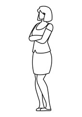 elegant businesswoman avatar character