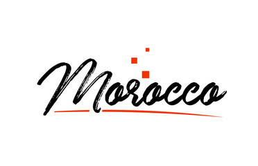  Morocco country typography word text for logo icon design