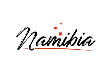  Namibia country typography word text for logo icon design