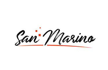 Fototapeta premium San Marino country typography word text for logo icon design