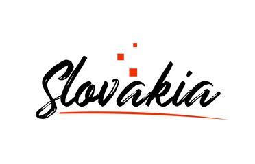 Slovakia country typography word text for logo icon design