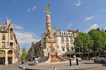 Reims la Fontaine Subé - Francia - obrazy, fototapety, plakaty