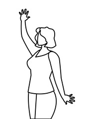 elegant businesswoman avatar character