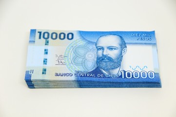 Chilean peso bills - background