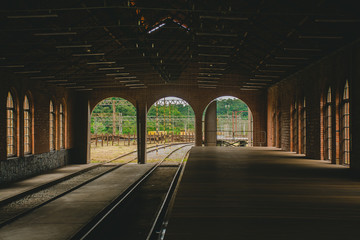 Estação de trem abandonada
