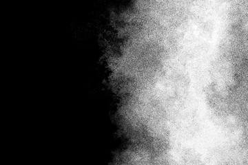 Black and white ink spotted texture.
