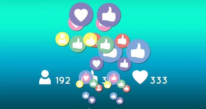 Increase of popularity in social media 4k