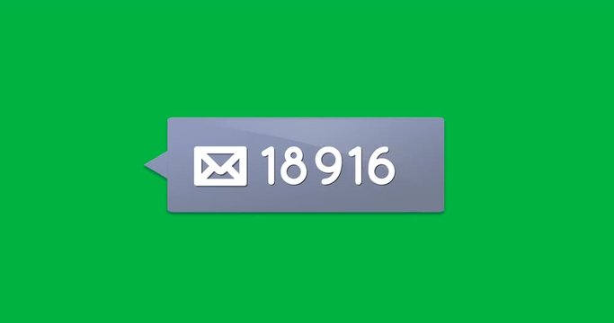 Grey chat box with numbers 4k