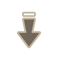 Down Direction Arrow Icon For Your Project