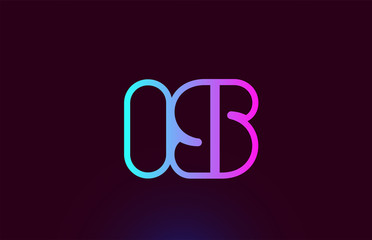 IS I S pink line alphabet letter combination logo icon design