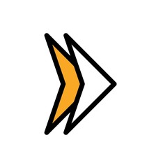 Fototapeta premium Right Direction Arrow Icon For Your Project