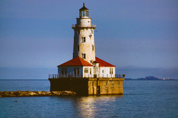 Fototapeta na wymiar Chi-Town Lighthouse