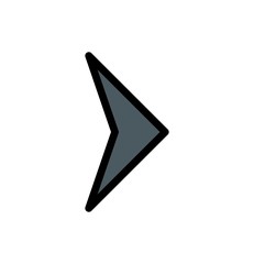 Fototapeta premium Right Direction Arrow Icon For Your Project