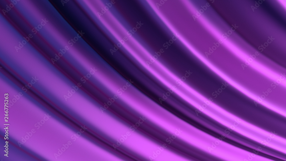 Poster 3d render abstract background with twisted geometry. swirl shape...