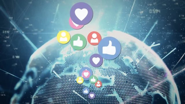Global social media popularity