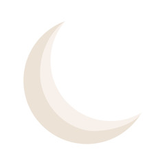 crescent moon isolated icon