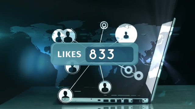 Increase in number of likes