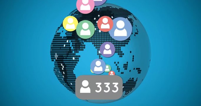Increasing followers from around the globe 4k