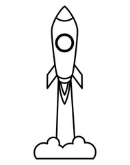 Fototapeta premium rocket launcher startup icon