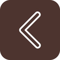 Fototapeta premium Left Direction Arrow Icon For Your Project