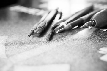 Tools for working on a granite