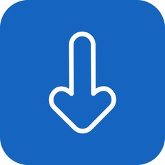 Down Direction Arrow Icon For Your Project