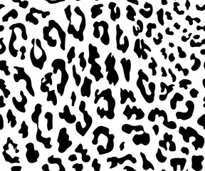 Leopard seamless pattern. Animal print. Vector background.