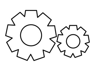 gears settings setup icon