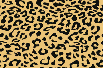 Leopard seamless pattern. Animal print. Vector background.